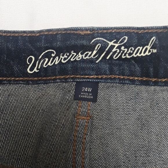 NWT Womens Sz 24W Boyfriend Raw Hem Relaxed Comfort Stretch Waist Band Jeans - Picture 5 of 8